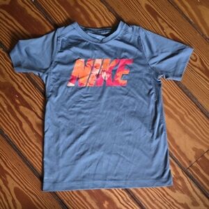 Nike Kids Blue and Orange Tee